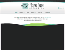 Tablet Screenshot of plazalaneoptometry.com